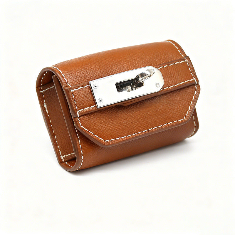 MOQ:200 Leather Dog Collar Leash with Waste Bag