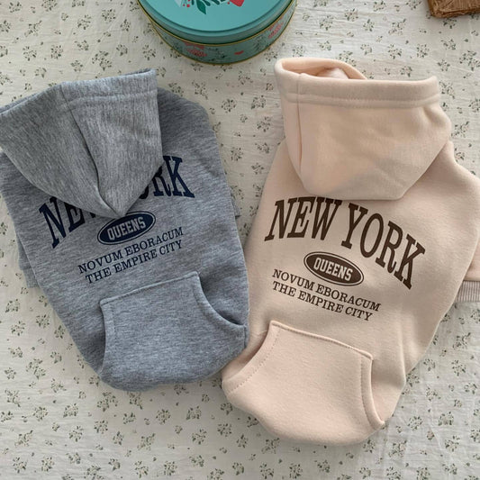 Fleece-Lined Pet Sweatshirt for Small Dogs and Cats