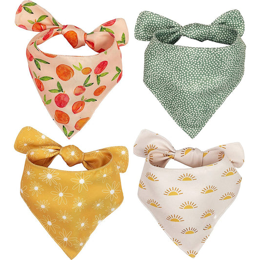 Reversible Polyester Pet Bandana for Dogs, Multiple Patterns and Sizes