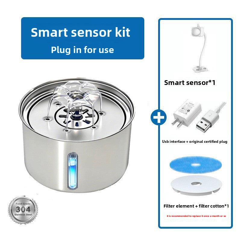 Stainless Steel Automatic Pet Water Dispenser