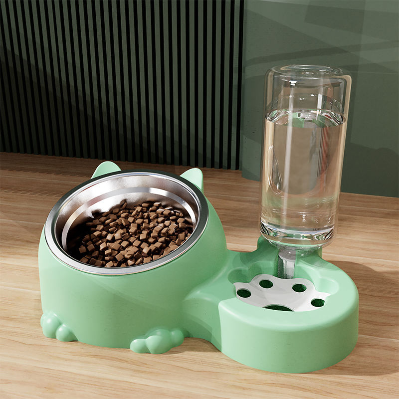 Double-bowl pet food bowl