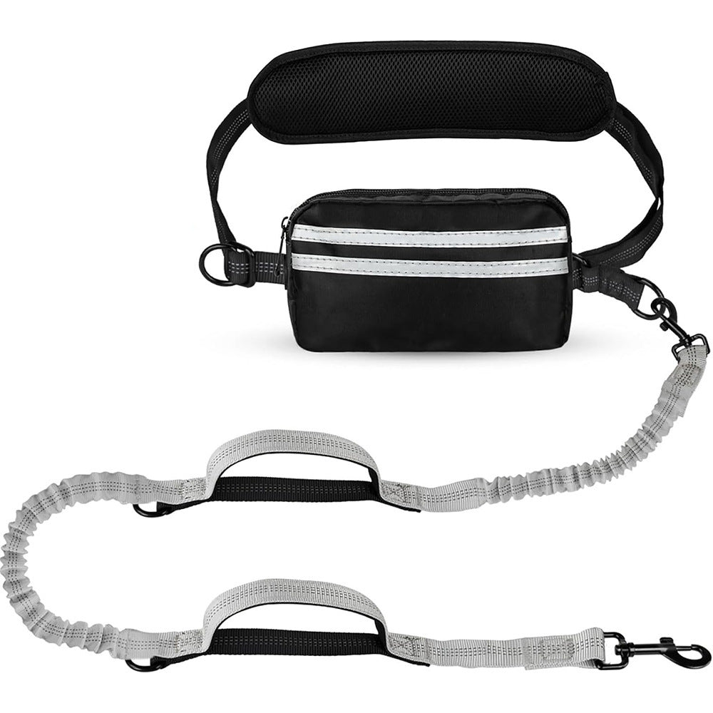 Running traction rope with waist bag