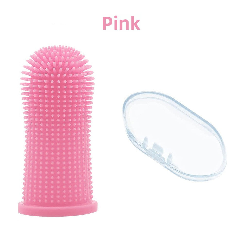 Pet finger toothbrush