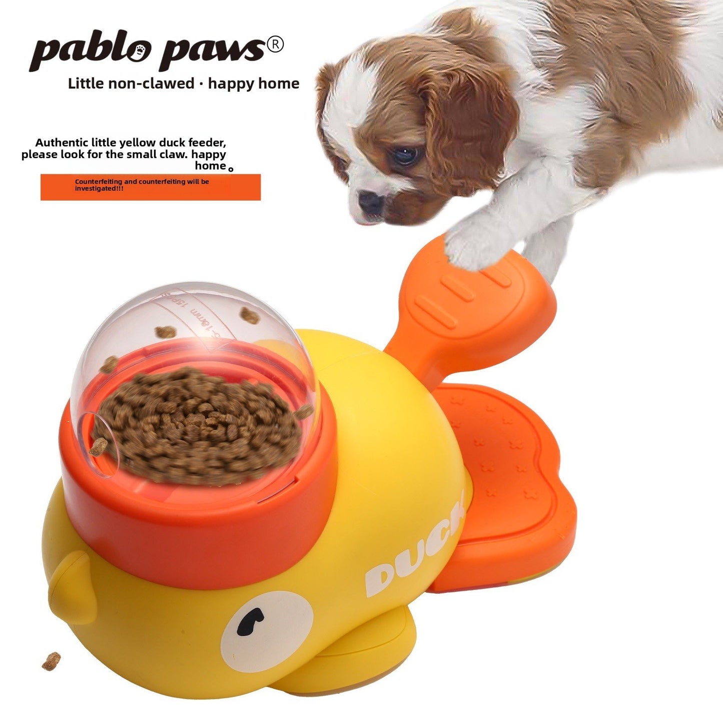 Little Yellow Duck Automatic Pet Dog Feeder