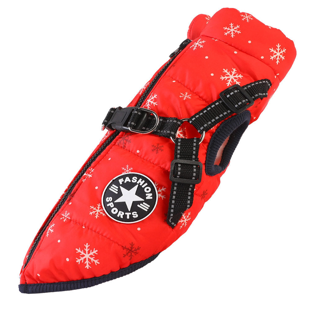 Pet clothing cotton jacket