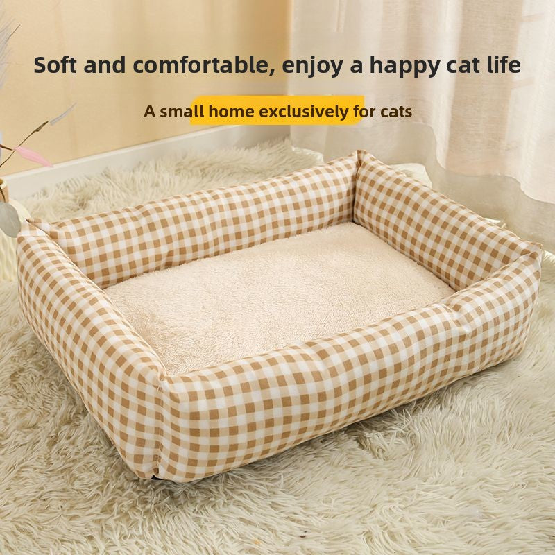 Flannel Pet Bed for Dogs and Cats