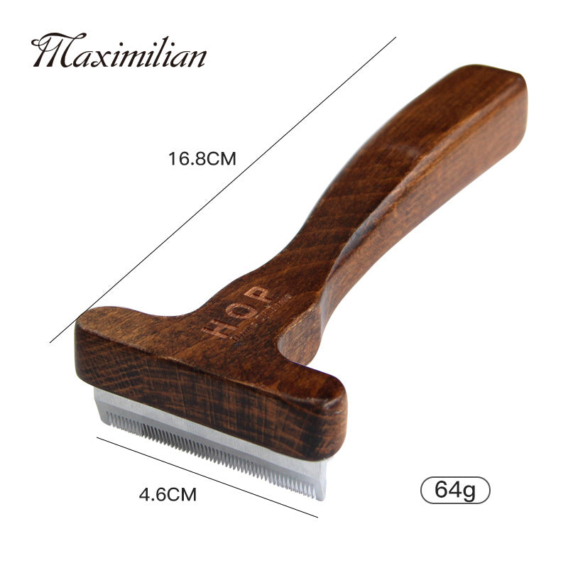 Wooden Pet Grooming Comb