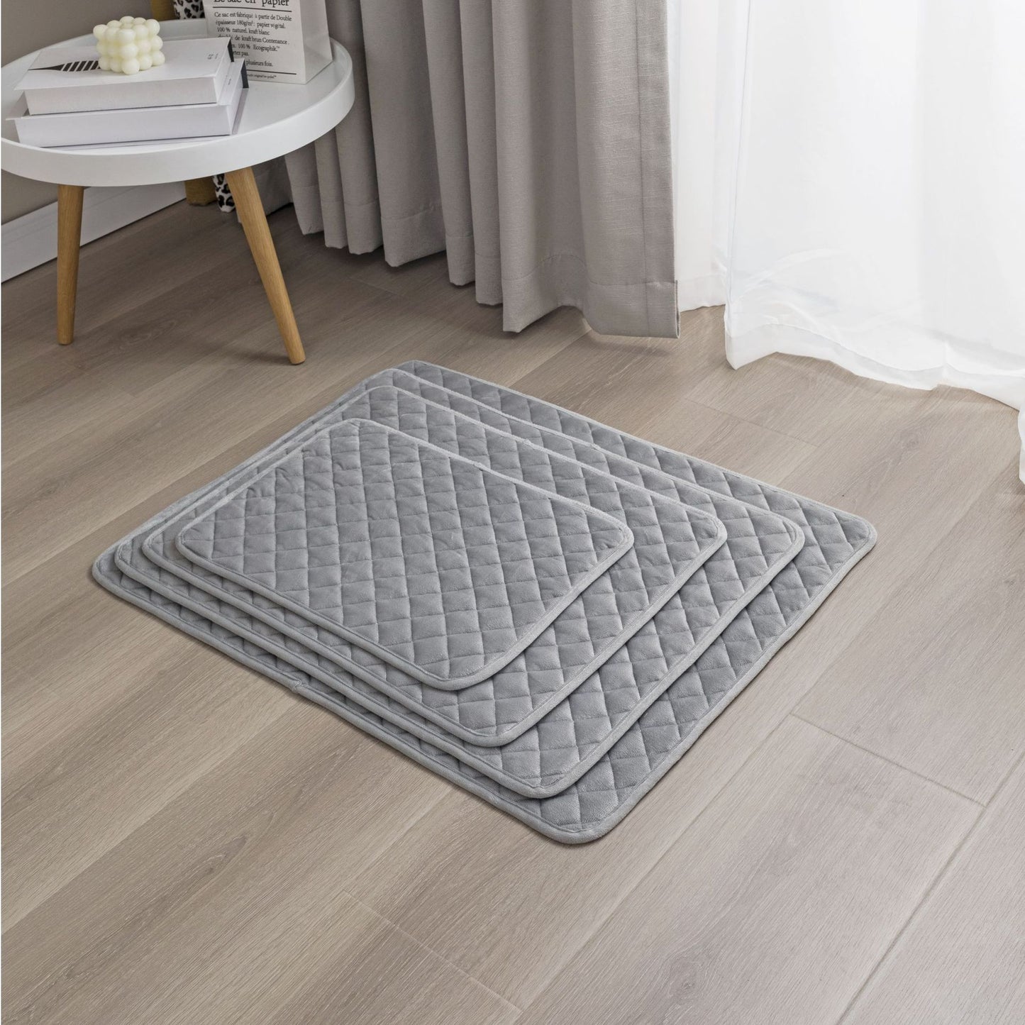 Anti-slip plush pet bed