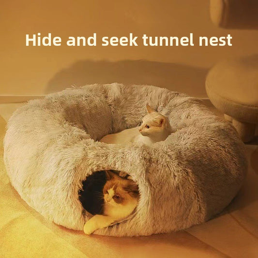 Cat Tunnel Plush cat bed