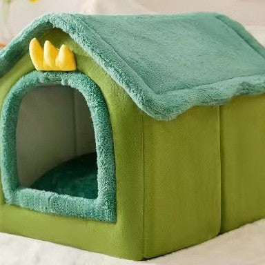 Cat bed house type winter insulation puppy bed cat bed