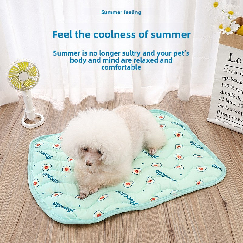 Summer Cooling Ice Silk Pet Pad for Cats and Dogs