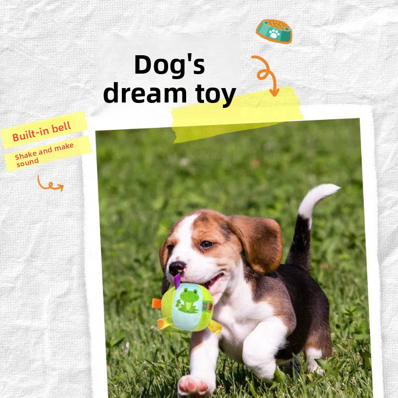 Dog Plush Sound Frisbee Toy