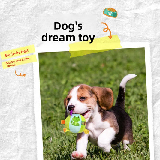 Dog Plush Sound Frisbee Toy