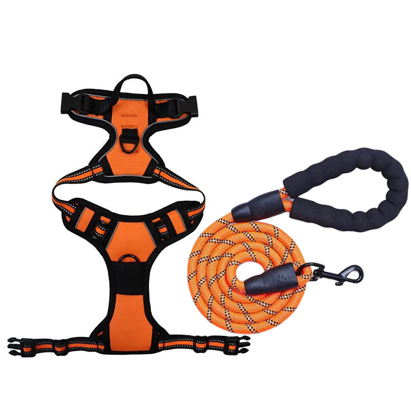 Adjustable Dog Leash and Chest Strap