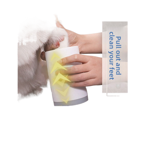 Paw cleaning foot scrubber