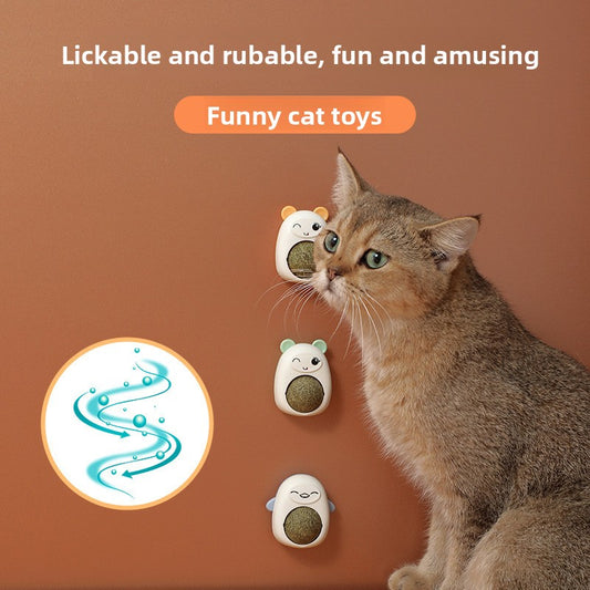 Rotating Catnip Ball Dental Toy