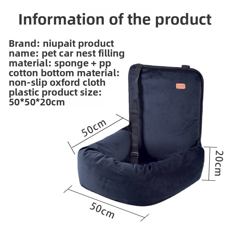 Dual-Purpose Removable Pet Car Seat Cushion