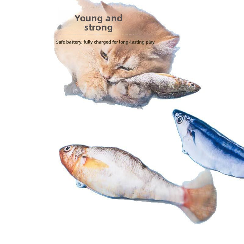 Cat toy realistic electric fish