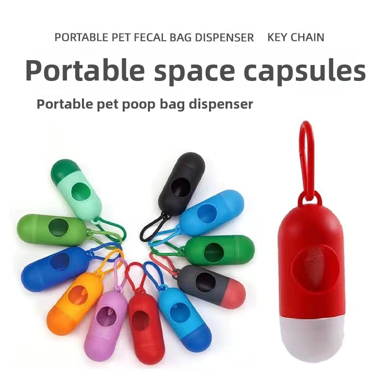 Pet garbage bag capsule shape