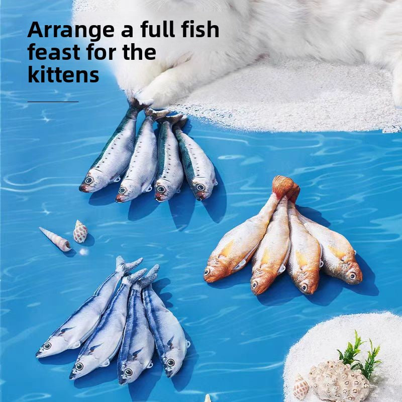 Cat toy realistic electric fish