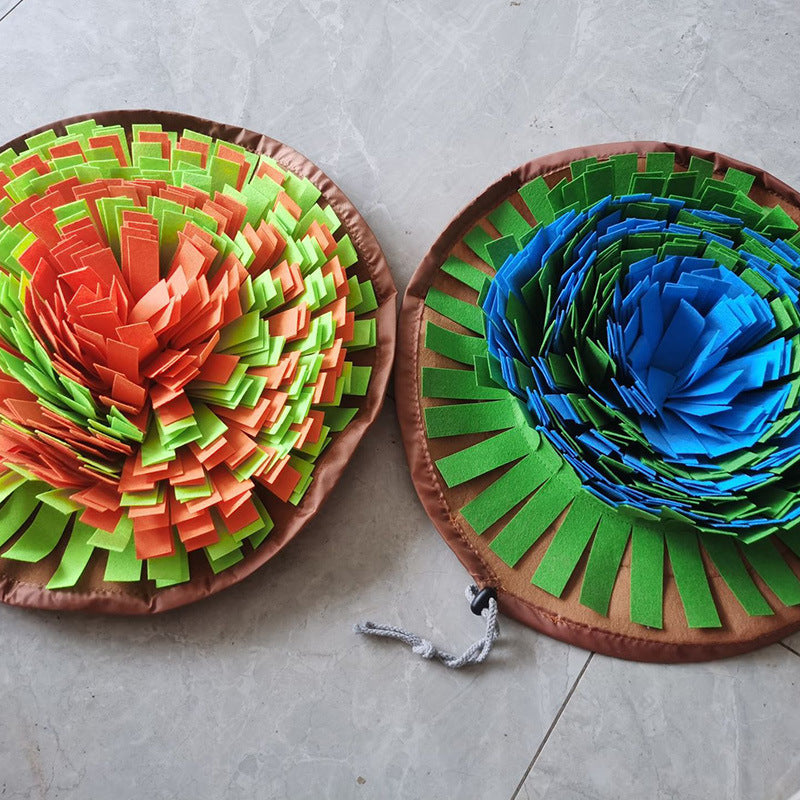 Pet slow food olfactory pad