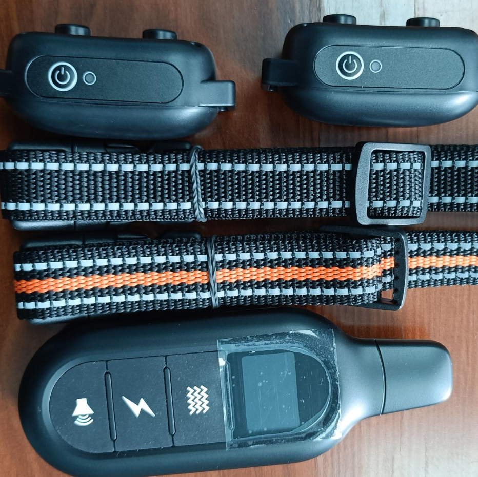 Pet training remote control dog trainer collar electric shock waterproof dog trainer bark stopper training supplies