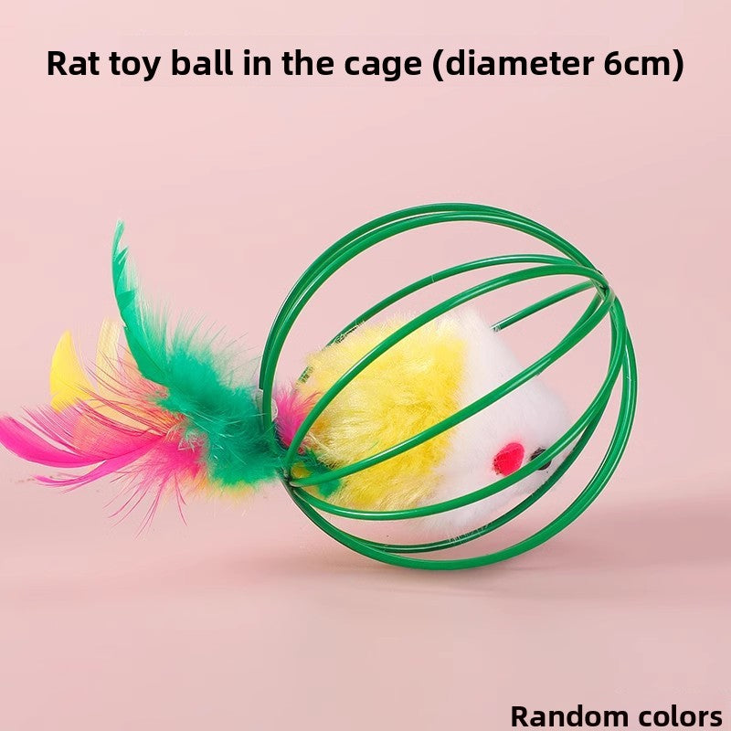 Cat toy balls, cat teasing sticks