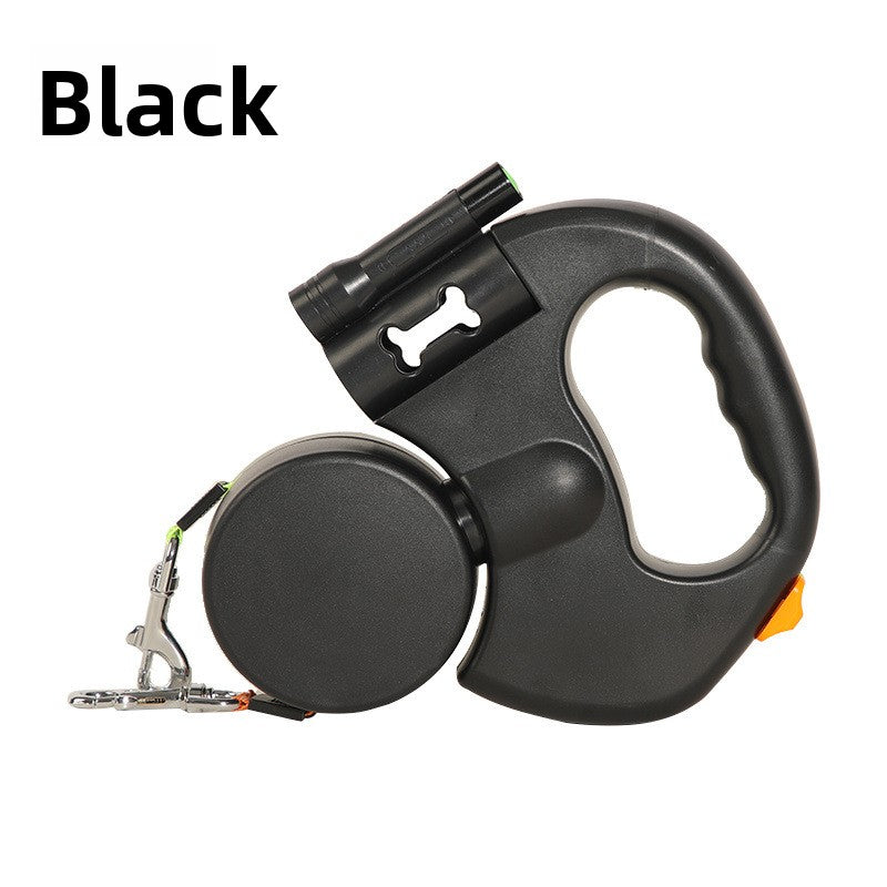 Dog leash with light