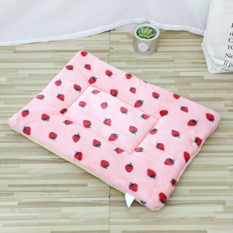 Thickened plush cushion