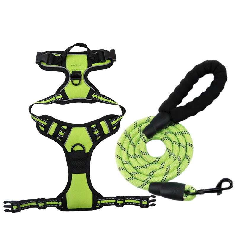 Adjustable Dog Leash and Chest Strap