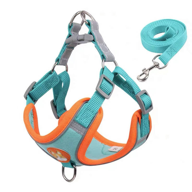 Adjustable Vest Dog Harness with Reflective Rope
