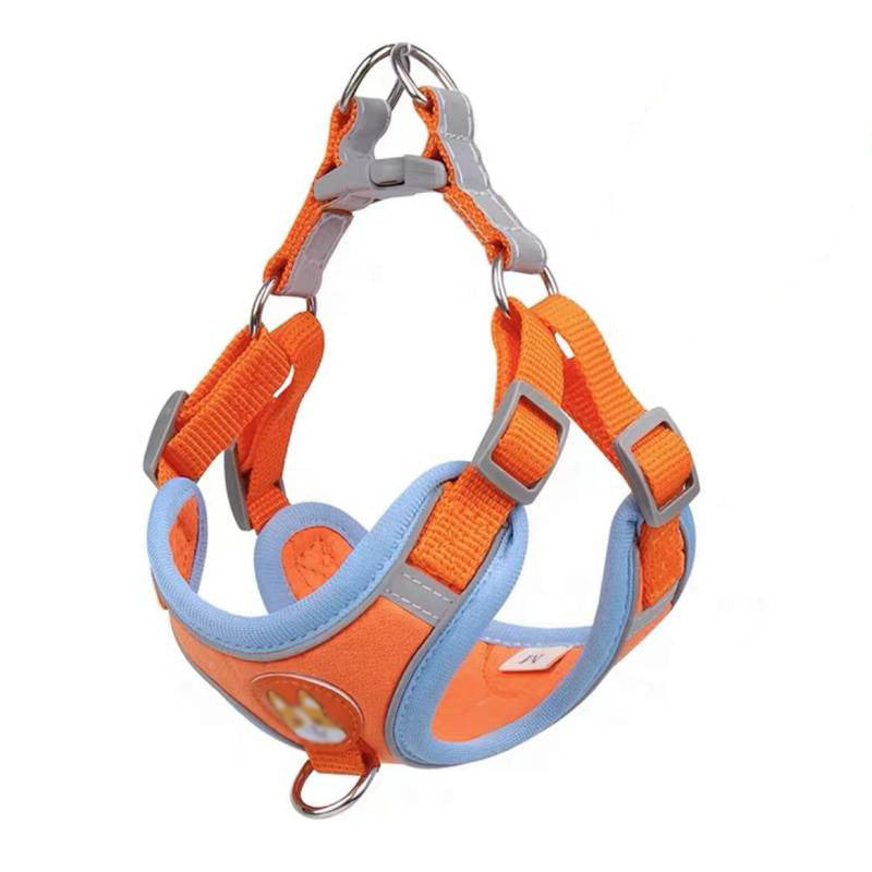 Adjustable Vest Dog Harness with Reflective Rope