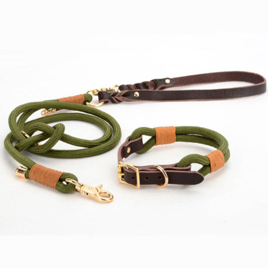 MOQ:300 Adjustable Pet Leash and Collar