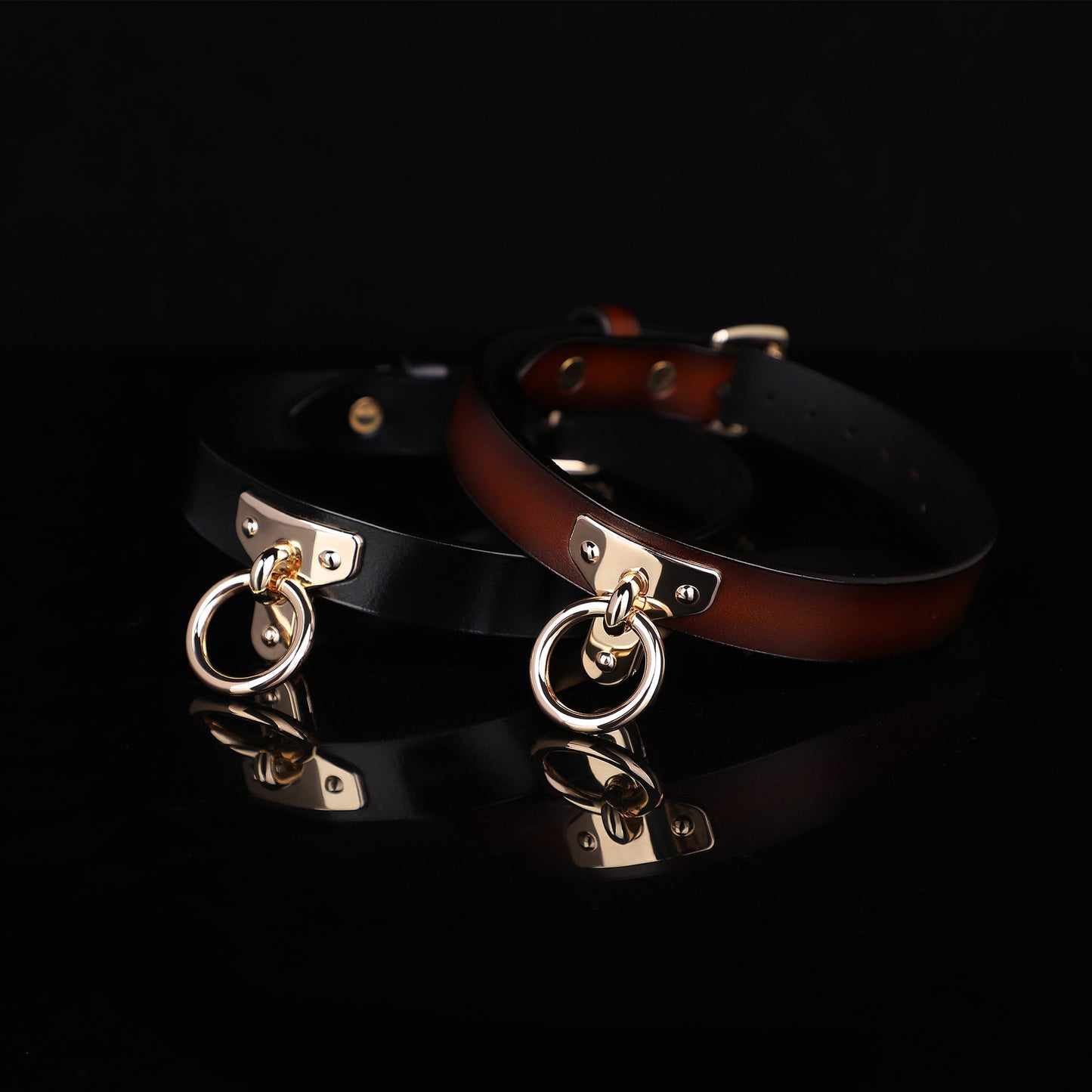 Adjustable Leather K9 Collar