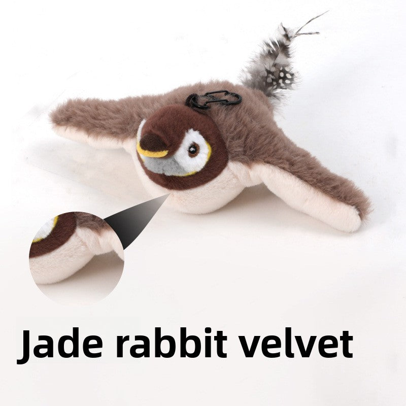 Pet plush chew toy "Shake Shake Bird"