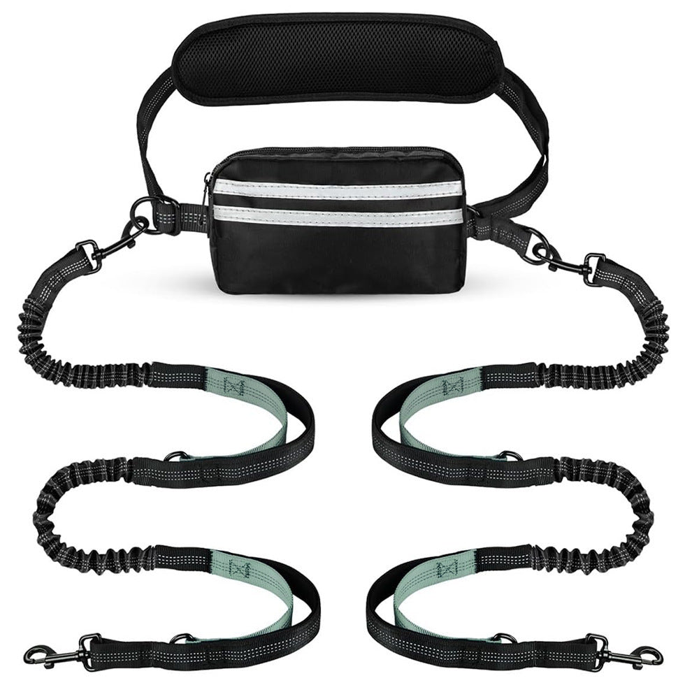 Running traction rope with waist bag