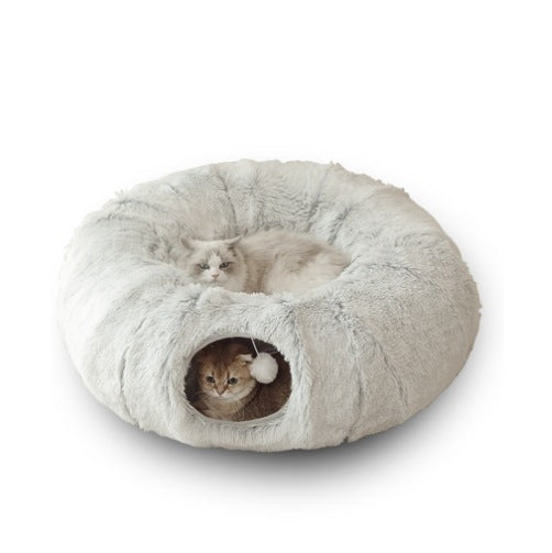 Cat Tunnel Plush cat bed