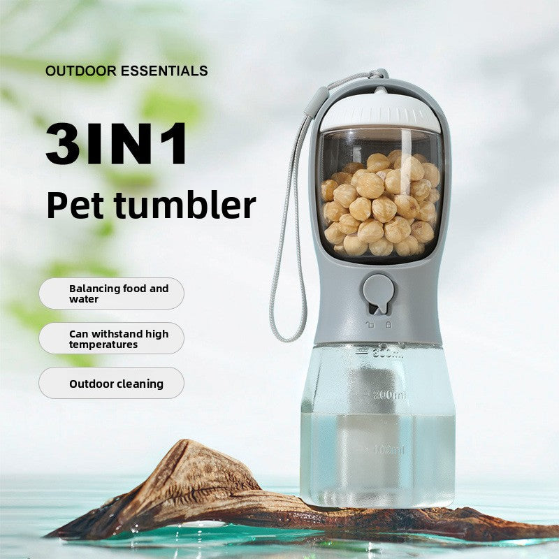 3-in-1 Multifunctional Pet Water Bottle