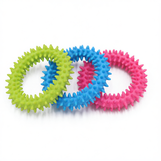 Pet toy spike circle cleaning chew