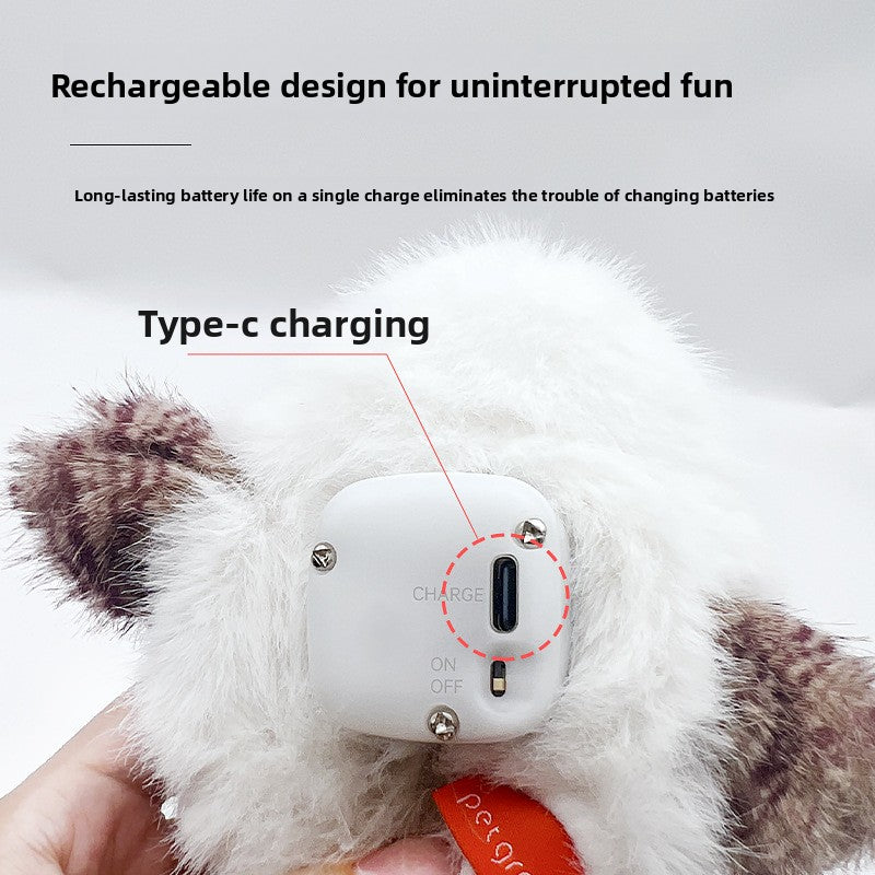 Plush cat sound-producing toy