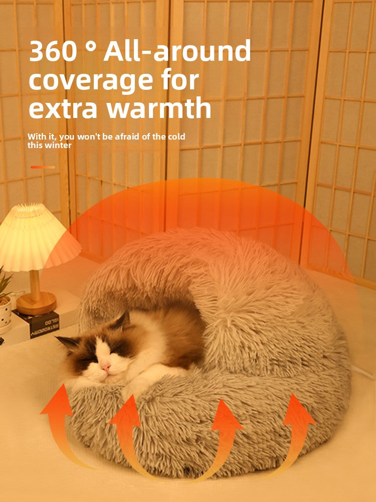 Electric Heated Cat Bed with Adjustable Temperature