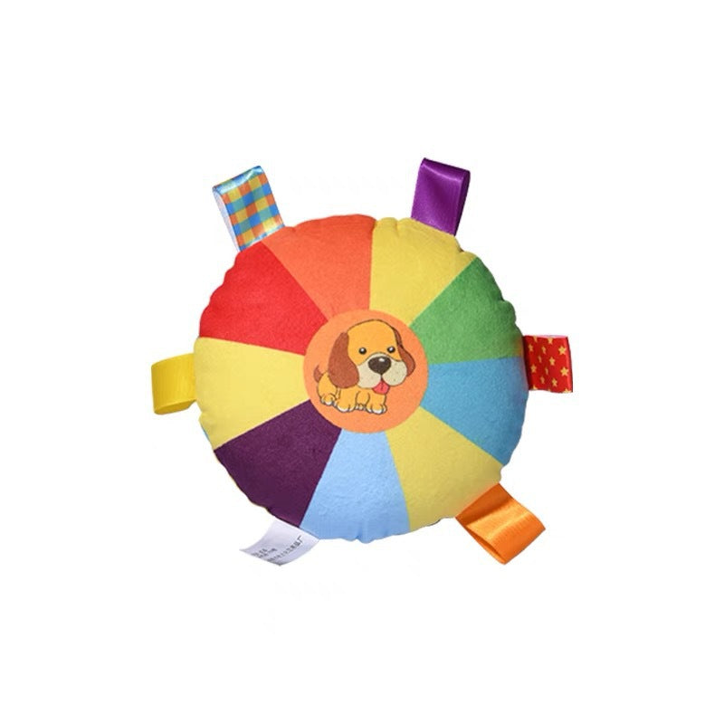 Plush vocal interactive dog frisbee