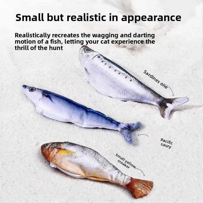 Cat toy realistic electric fish