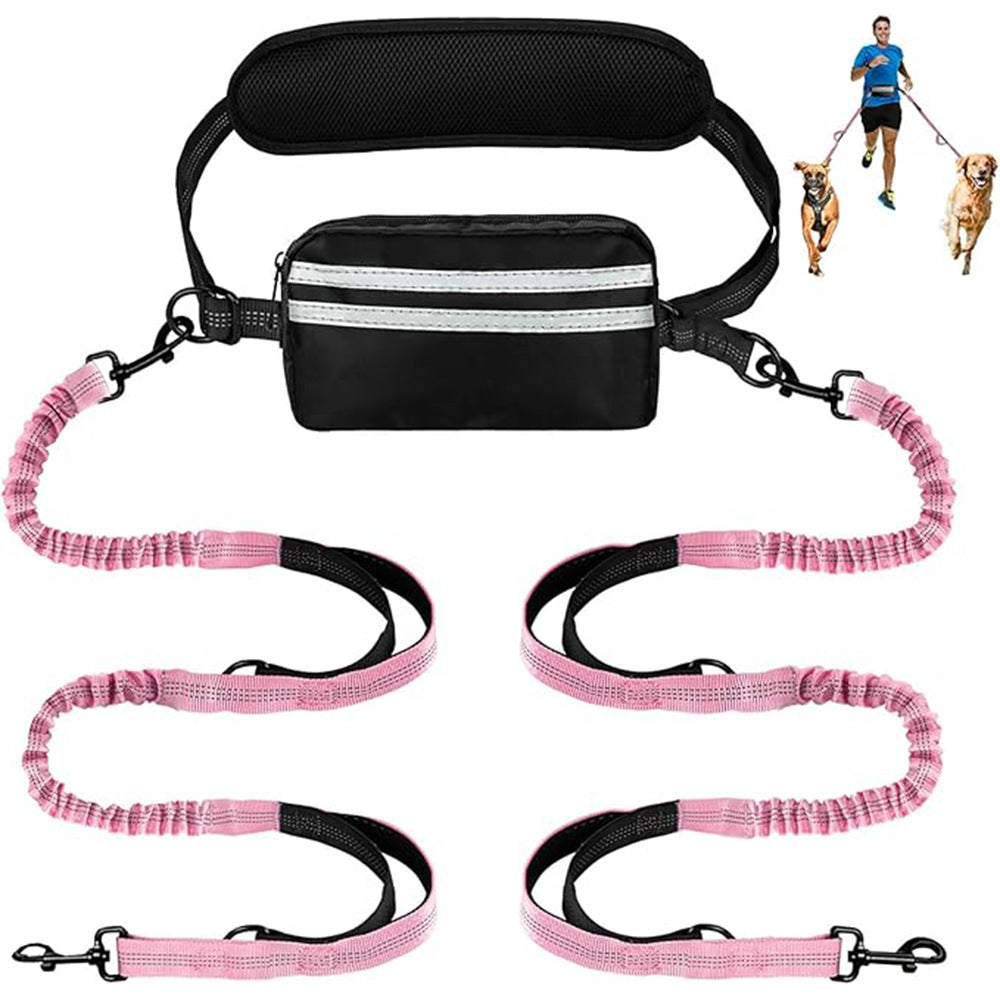 Running traction rope with waist bag