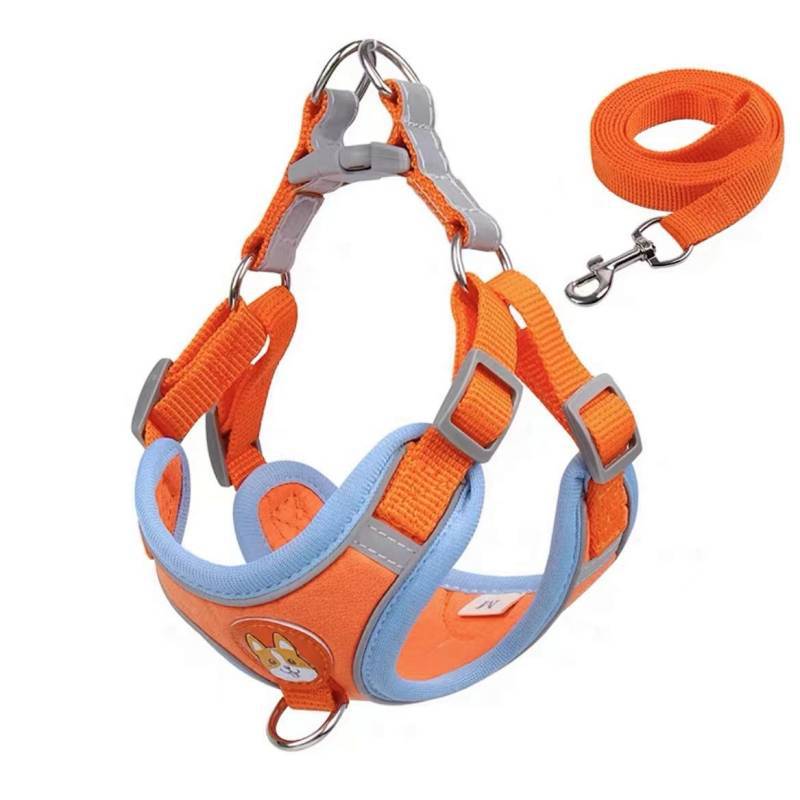 Adjustable Vest Dog Harness with Reflective Rope