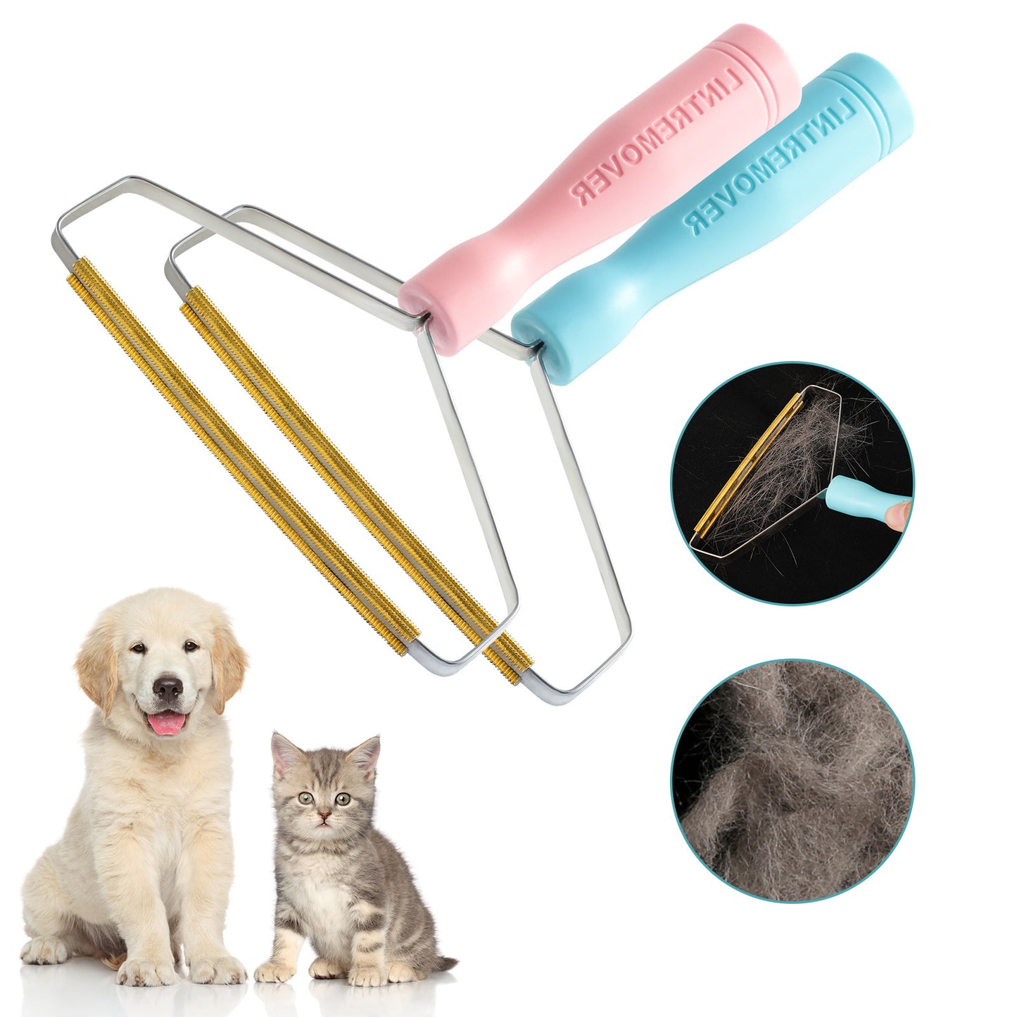 Double-Sided Lint Fabric Hair Remover