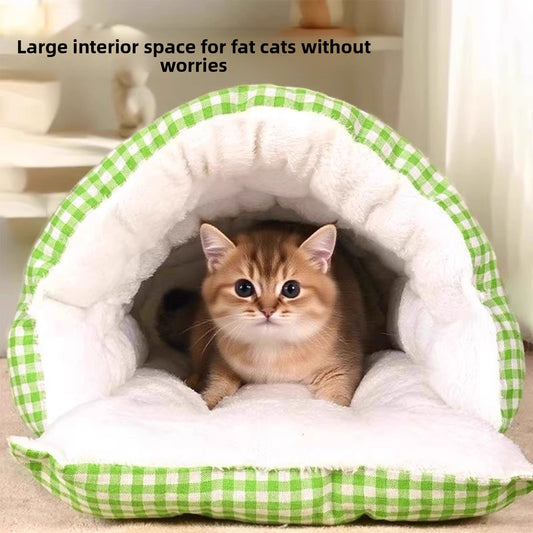 Removable Washable Windproof Cat Dog Bed Enclosed Pet Nest