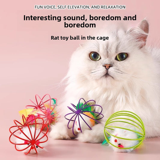 Cat toy balls, cat teasing sticks