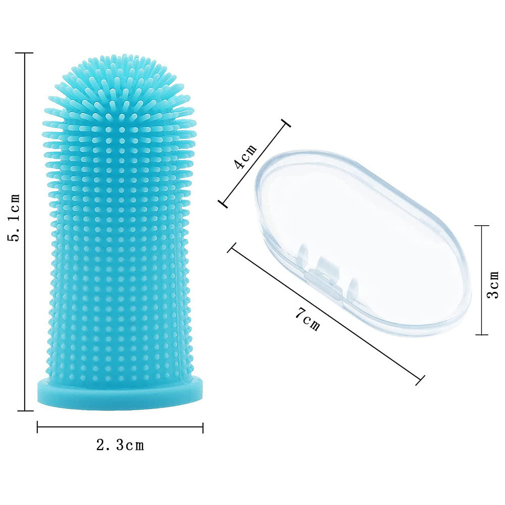 Pet finger toothbrush