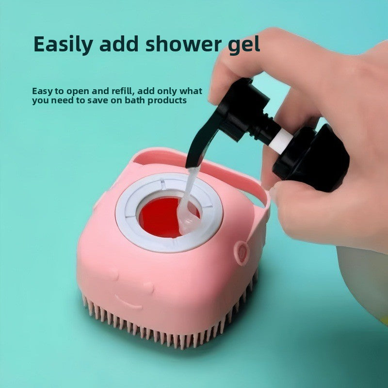 Shower massage brush